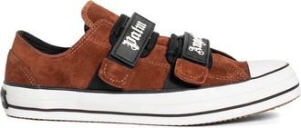 Palm Angels Brown Calfskin Low Top Mens Sneakers