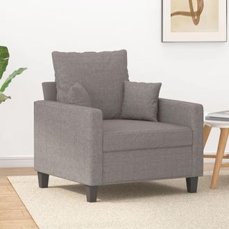 vidaXL Sill&oacute;n De Tela Gris Taup&eacute; 60 Cm Vidaxl