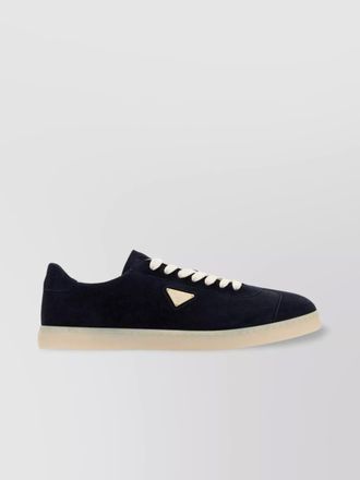 Prada low-top suede sneakers with rubber sole