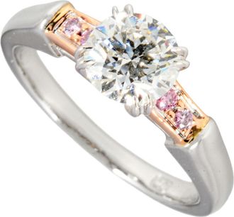 Harry Winston Pink Gold (18K) Platinum 950 Band Ring (Pre-Owned)