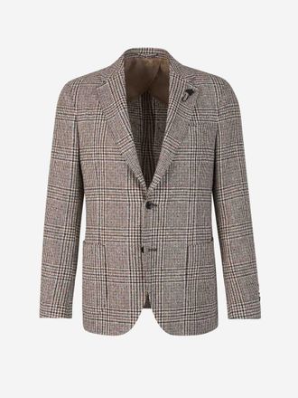 Lardini Checked Motif Blazer