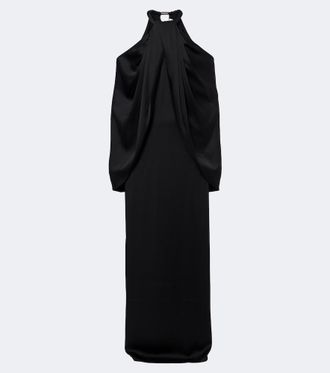 Stella McCartney Vestido de fiesta de sat&eacute;n con capa