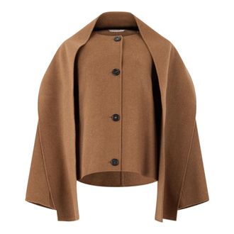 Max Mara Jassen, Dames, Bruin, S, Wol, Kate Jas