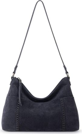 The Sak Melrose Leather Shoulder Bag in Storm Grey Suede at Nordstrom