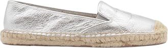 Ralph Lauren Zilveren Espadrilles - Dames - Espadrilles - Grijs - 41 EU - Leer - Schoenen