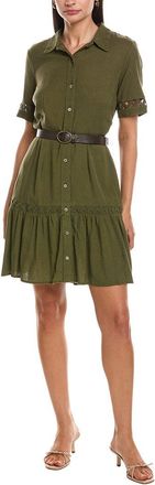 Nanette Lepore Linen-Blend Mini Dress