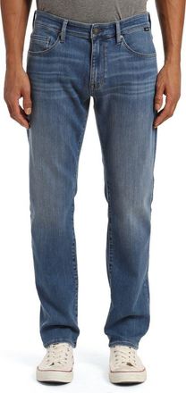 Mavi Marcus Slim Straight Leg Jeans in Mid Brushed Supermove at Nordstrom Rack, Size 36 X 32