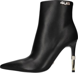 Cesare Paciotti 4K2537 Enkellaars met Hak - Dames - Laarzen met Hak - Zwart - 41 EU - Leer - Schoenen