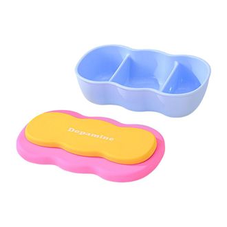 OEM Fiambrera Bento Para Adultos, Con - Azul Y Rosa