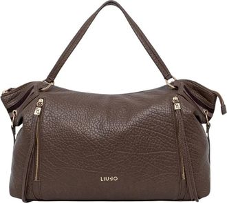 Liu Jo Shopper Tote - Dames - Tassen - Bruin - Maat: ONE Size Leer