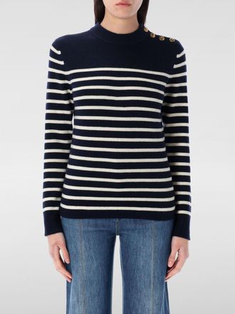 Chlo&eacute; Maglione in lana e cashmere a righe