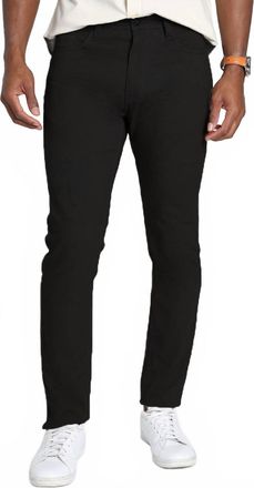 Jachs NY Stretch Straight Fit 5 Pocket Twill Pants In Black
