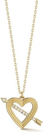 Ember Fine Jewelry 14K Gold Diamond Heart Pendant Necklace at Nordstrom Rack