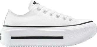 Converse Witte Platform Sneakers Chuck Taylor Stijl - Dames - Sneakers - Wit - 44 EU - Schoenen