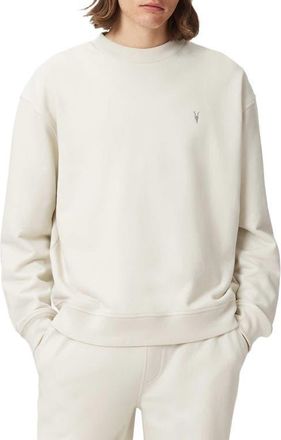AllSaints Asher Crewneck Sweatshirt in Birch White at Nordstrom, Size Xx-Large