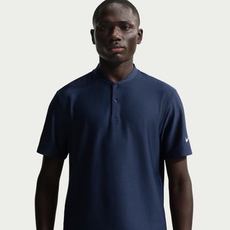 Nike Mens Velocity Dri-FIT Blade Collar Golf Polo in Blue | IQ6698-419