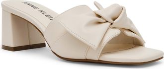 Anne Klein Kizmet Bow Slide Sandal in Bone at Nordstrom, Size 9