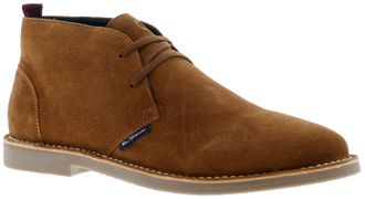 Ben Sherman Mens Hemmings Desert Boots - Tan Suede - Size UK 10