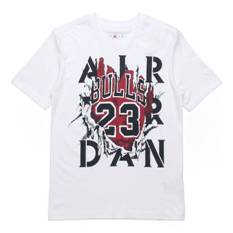 Nike Jordan Air Jordan Aj5 85 Printed Crew Neck Short-sleeved Mens White DD5260-100