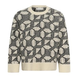 Inwear Tulaiw Pullover - Dames - Ronde hals truien - Veelkleurig - S - Katoen - Truien & Vesten