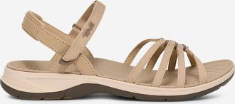 Teva Womens Teva TIRRATRAVELER Womens Cross Strap Sandals White Pepper - Tan - Size: 6