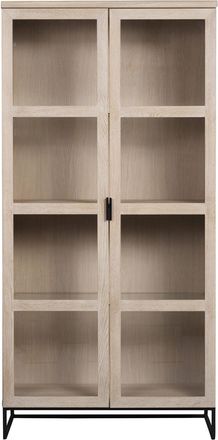 Rowico Vitrinenschrank Everett Natural 195 x 95 cm