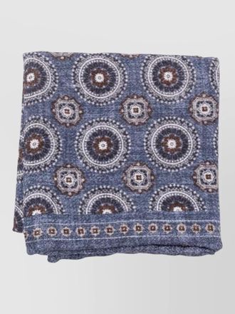 Brunello Cucinelli square pocket scarf patterned lightweight texture