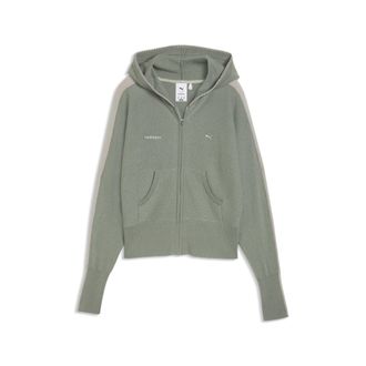 Puma Giacca lavorata a maglia PUMA x MADHAPPY T7 da donna, Accessori, Verde, XL