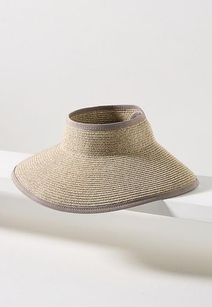 San Diego Hat Company Wide-Brim Straw Visor