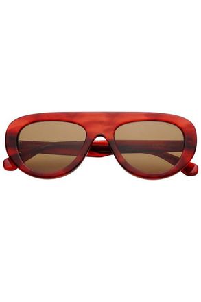 Freyrs Eyewear Jetsetter Aviator Sunglasses in Merlot at Nordstrom