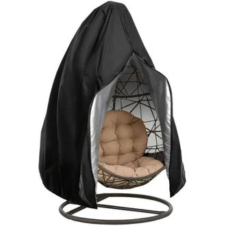 OEM Funda Para Silla Colgante - Poli&eacute;ster Oxford 210d Impermeable Anti-uv - Para Sillas De Huevo Exterior - 115 X 190 Cm - Negro