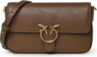 Pinko Pinko, Tassen, Dames, Bruin, ONE Size, Katoen, Crossbody Tas