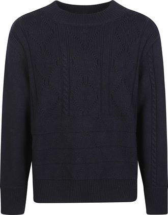 Namacheko Osterly Leather Elbow Patch Sweater