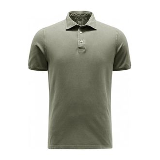 Fedeli Tops, Heren, Groen, M, Katoen, Polo Shirt met Korte Mouwen