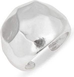 Karine Sultan Liquid Textured Dome Ring in Silver at Nordstrom