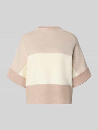 More & More More & More Strickpullover mit Stehkragen in Beige, Gr&ouml;&szlig;e 34