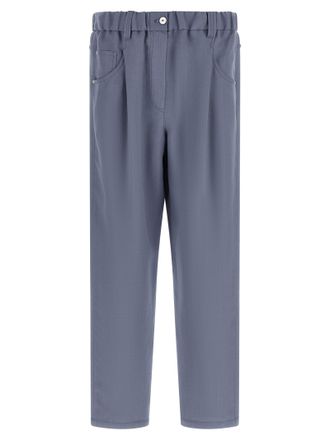 Brunello Cucinelli Blue Viscose Casual Womens Pants