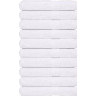 vidaXL Asciugamani 10 pz Bianchi 100x200 cm 360 g/m&sup2; 100% Cotone - Vidaxl