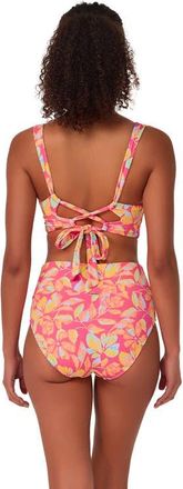 Sunsets Hannah High Waist Bikini Swim Bottoms in Magic Hour Crepe at Nordstrom, Size X-Large
