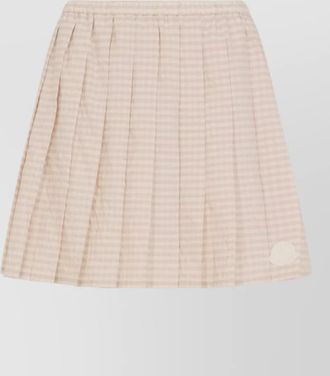Moncler checked pleated skirt