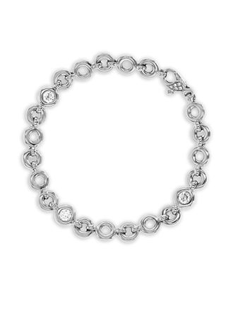 Pragnell 18kt white gold RockChain diamond bracelet - women - 18kt White Gold/Diamond - One Size - Silver
