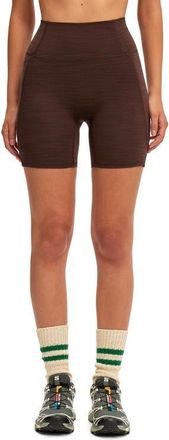 Cotton On Womens Active Ultra Soft Side Pocket Bike Short in French Roast Marle at Nordstrom, Size X-Large