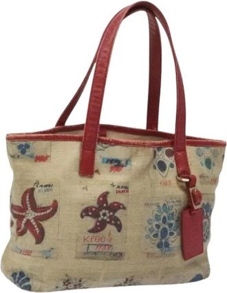 Bulgari Pre-owned Tote Bags, female, Beige, Size: ONE SIZE Pre-owned Vintage Tote Bag