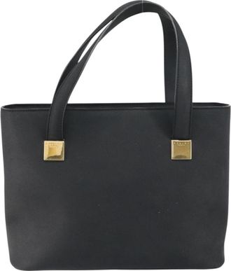 Celine Handbag Leather Black Leather Handbag (Pre-Owned)