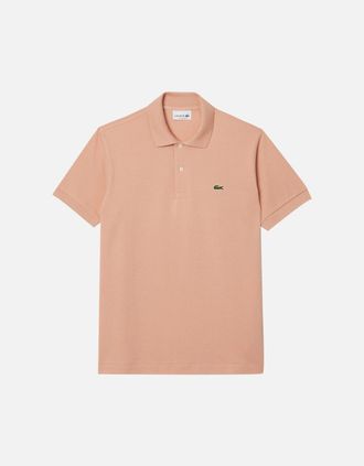 Lacoste Mens Lacoste L1212 Classic Fit Polo - Brown/Cream - Size: 38