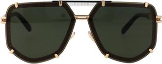 Philipp Plein Zonnebril Plein Legacy - Heren - Zonnebrillen - Geel - 66 MM - Accessoires