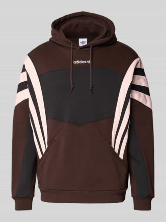 adidas Originals Hoodie mit Kapuze in Dunkelbraun, Gr&ouml;&szlig;e L
