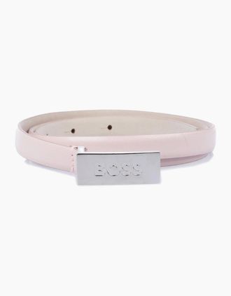 HUGO BOSS Womens Plaque Belt - Lt Pstl Pink - Size: 32R 85cm
