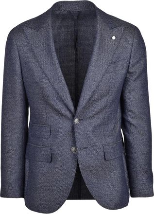 Lubiam Silk Wool Jacket - Blue