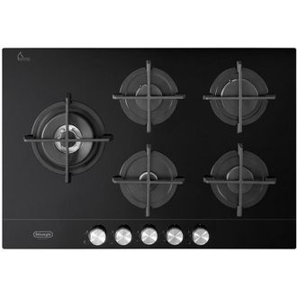 DeLonghi Placa De Cocina Empotrada Delonghi Nsl 575d Ncm Negra De 75 Cm A Gas Y 5 Fuegos